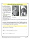 Native American Childhood – Comprehension Activity