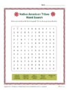 Native American Tribes Word Search