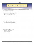Paradox in Literature - Printable Worksheet Lesson Activty