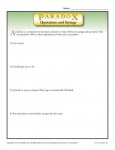 Paradox Quotations and Sayings - Printable Worksheet Lesson Activity