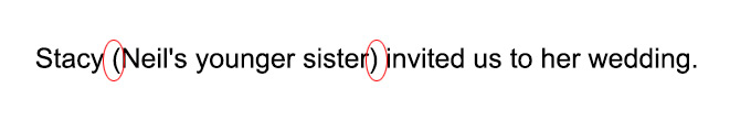 Parentheses Examples