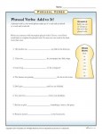 Phrasal Verb Printable Worksheet - Add to it!