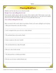 Placing modifiers Worksheet Activity