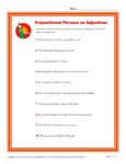 Which of these Sentences Have a Prepositional Phrase Used as an Adjective?