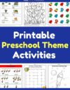 Free Printable Preschool Theme Activities