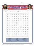 Printable President's Day Word Search Activity