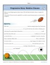 Progressive Story Relative Clauses Worksheet