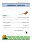 Progressive Story Relative Clauses Worksheet