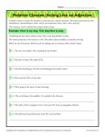 Relative Clauses Worksheet - Acting Like an Adjective