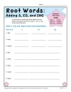 Root Words: Adding S, ED, and ING