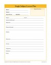 Daily Single Subject Lesson Plan Template – Secondary
