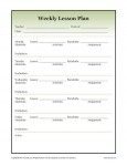 Detailed (secondary) Weekly Lesson Plan Template