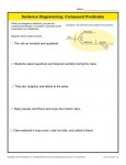Sentence Diagramming Compound Predicates - Free, Printable Worksheet Lesson Activities