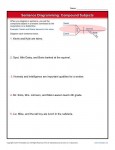 Sentence Diagramming - Compound Subjects - Free, Printable Worksheet Lesson Activity