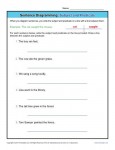 Diagramming Sentences Worksheet - Subject and Predicate