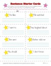 Printable Cards - Sentence Starters