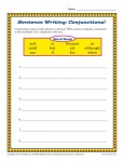 Sentence Writing Worksheet - Conjunctions