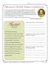 Shakespeare’s Macbeth Reading Comprehension