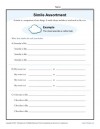 Simile Assortment Worksheet