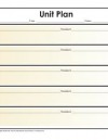 Simple Unit Lesson Plan Template