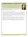 Washington's Birthday Printable Activity - Simplifying Washington's Language from Historic to Modern