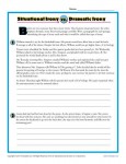 Situational vs. Dramatic Irony - Worksheet Practice Activity