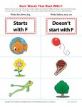Letter F Consonant Worksheet