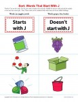 Letter J Consonant Worksheet