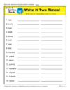 Third Grade Spelling Words List – Week 1