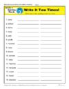 Third Grade Spelling Words List – Week 3
