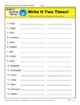3rd Grade Spelling Words Week 7 – K12Reader Spelling Curriculum