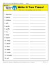Third Grade Spelling Words List – Week 11