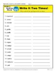 3rd Grade Spelling Words Week 11 – K12Reader Spelling Curriculum
