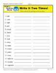 3rd Grade Spelling Words Week 12 – K12Reader Spelling Curriculum