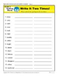 3rd Grade Spelling Words Week 14 – K12Reader Spelling Curriculum