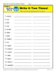 3rd Grade Spelling Words Week 17 – K12Reader Spelling Curriculum