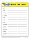 Third Grade Spelling Words List – Week 18