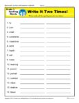 3rd Grade Spelling Words Week 18 – K12Reader Spelling Curriculum