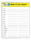 Third Grade Spelling Words List – Week 19