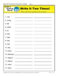 3rd Grade Spelling Words Week 19 – K12Reader Spelling Curriculum