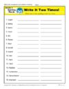 Third Grade Spelling Words List – Week 20