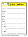 3rd Grade Spelling Words Week 21 – K12Reader Spelling Curriculum