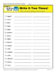 3rd Grade Spelling Words Week 22 – K12Reader Spelling Curriculum