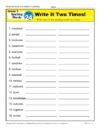Third Grade Spelling Words List – Week 24