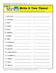 3rd Grade Spelling Words Week 28 – K12Reader Spelling Curriculum