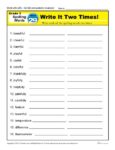 3rd Grade Spelling Words Week 29 – K12Reader Spelling Curriculum