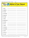 Third Grade Spelling Words List – Week 30