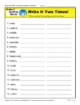 3rd Grade Spelling Words Week 30 – K12Reader Spelling Curriculum