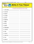 3rd Grade Spelling Words Week 31 – K12Reader Spelling Curriculum