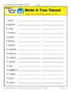 Third Grade Spelling Words List – Week 32